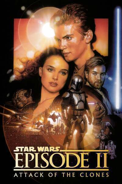 Star Wars: Episode II - Attack of the Clones Hindi Dubbed Movie Poster (2002)