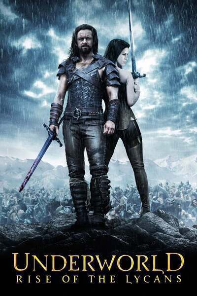 Underworld: Rise of the Lycans Hindi Dubbed Movie Poster (2009)