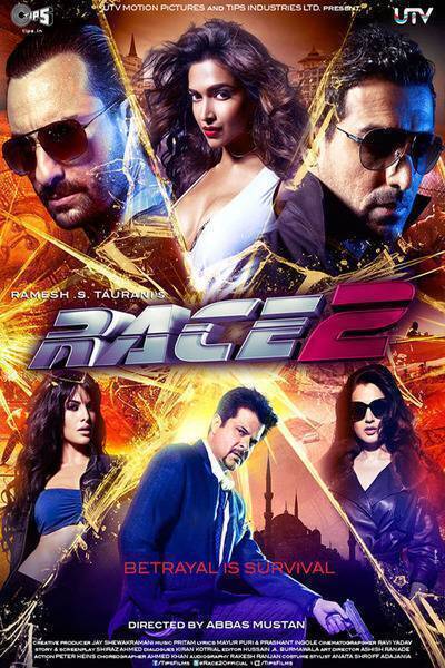 Race 2 Hindi Dubbed Movie Poster (2013)