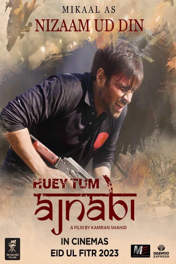 Huey Tum Ajnabi Hindi Dubbed Movie Poster (2023)