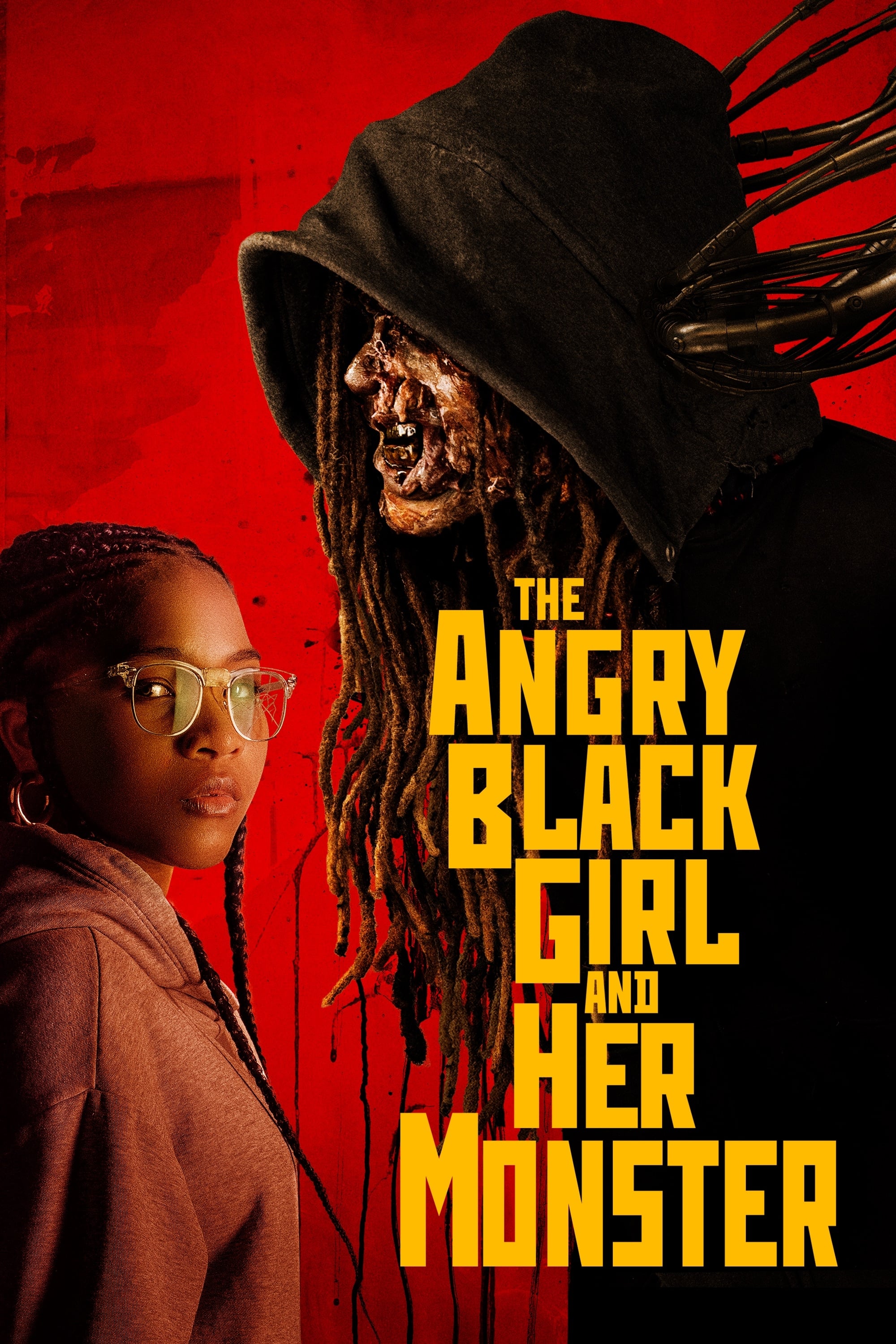 The Angry Black Girl and Her Monster Hindi Dubbed Movie Poster (2023)