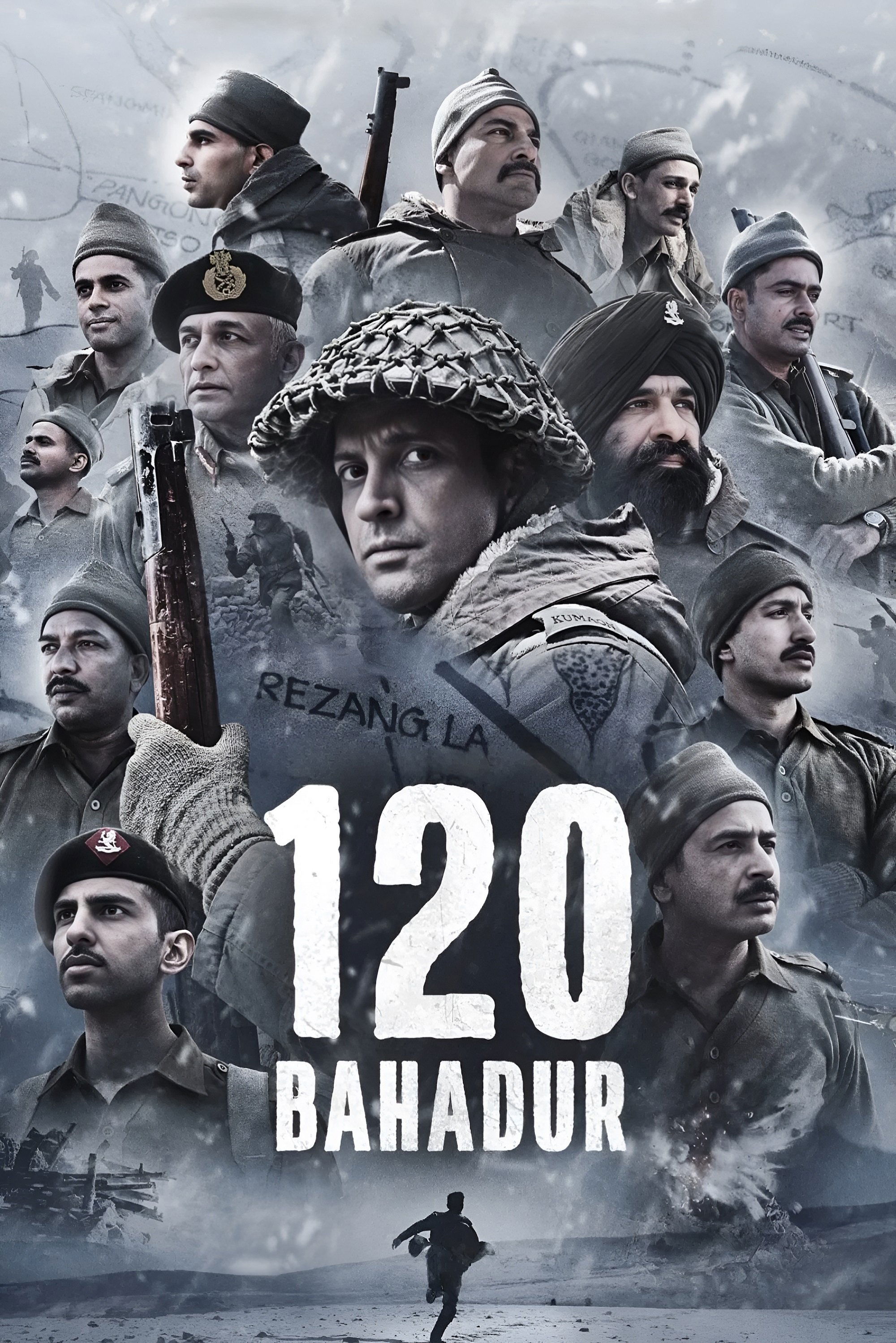 120 Bahadur Hindi Dubbed Movie Poster (2025)