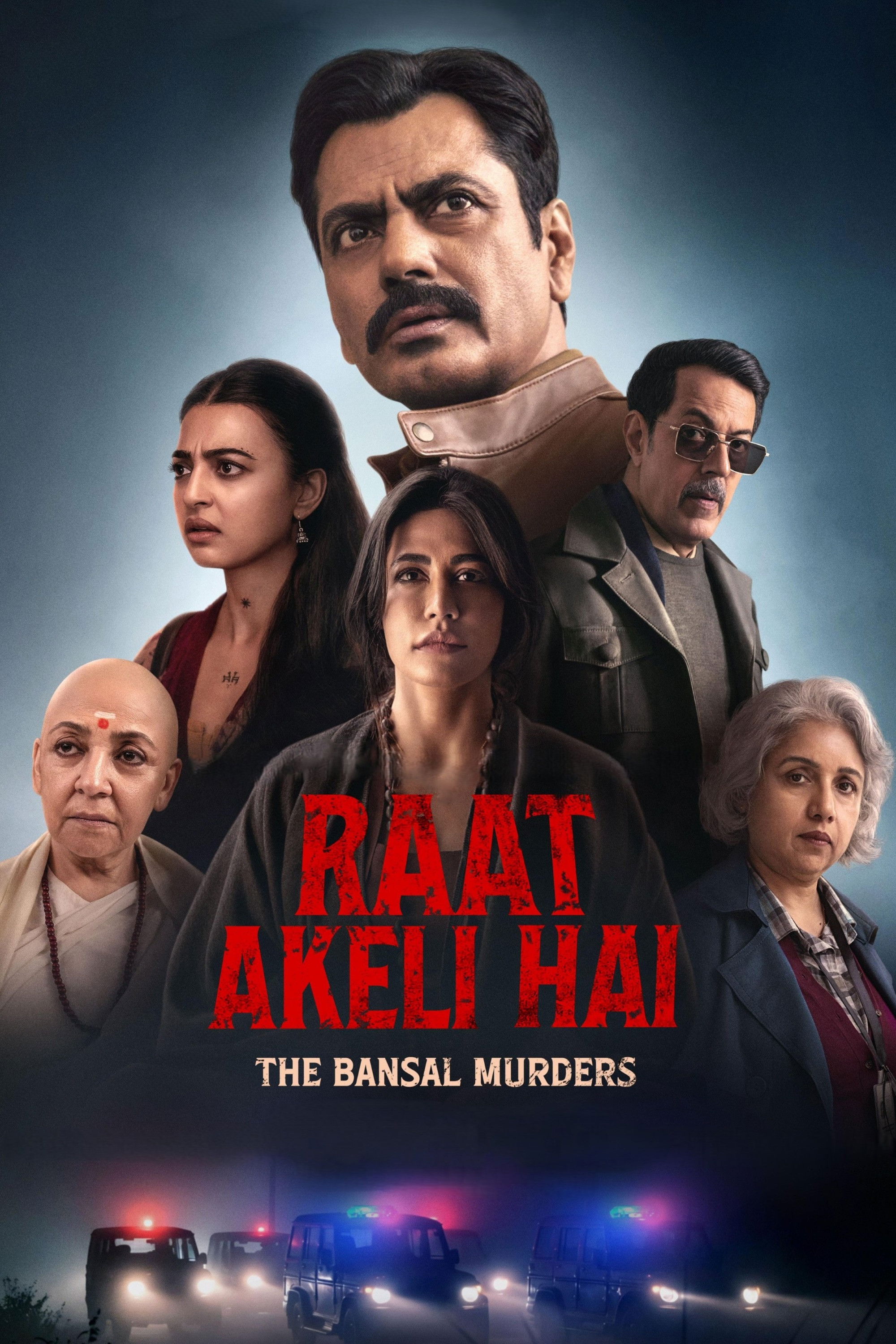 Raat Akeli Hai - The Bansal Murders Hindi Dubbed Movie Poster (2025)
